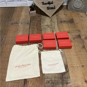 Original James Avery 6 Gift Box 2 Gift Bag & Cards Authentic